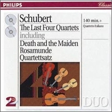 Quartetto Italiano / Schubert : String Quartet No.14 D 810, No.13 D 804, No.15 D 887 Etc (2CD/미개봉/dp3545)