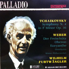[중고] Wilhelm Furtwangler / Tchaolpvsly : Symphony N.4 Weber : Overtures (수입/pd4124)