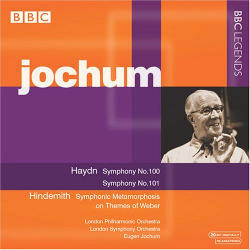Eugen Jochum / Haydn : Symphony No.100 &#039;Military&#039;, No.101 &#039;The Clock&#039;, Hindemith : Symphonic Metamorphosis (수입/미개봉/bbcl4176)