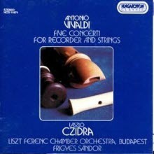 Laszlo Czidra, Frigyes Sandor / Vivaldi : 5 Concerti For Recorder And Strings (수입/미개봉/hcd116712)