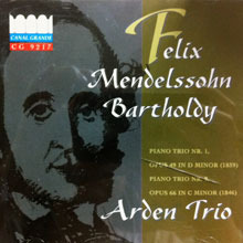 [중고] Arden Trio / Mendelssohn : Bartholdy (수입/cg9217)