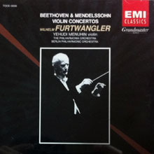 [중고] Yehudi Menuhin, Wilhelm Furtwangler / Beethoven, Mendelsshon : Violin Concertos (일본수입/toce3008)