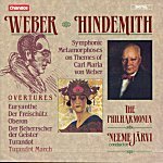 Neeme Jarvi / Weber : Overtures, Hindemith : Symphonic Metamorphoses On A Theme by Weber (수입/미개봉/chan8766)