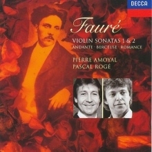[중고] Piere Amoyal, Pascal Roge / Faure : Violin Sonatas 1&amp;2 (수입/4368662)