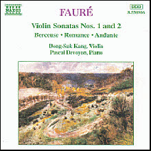 [중고] 강동석 (Dong-Suk Kang), Devoyon Pascal / Faure : Violin Sonatas No.1 Op.13, No.2 Op.108 (수입/8550906)