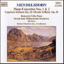[중고] Benjamin Frith, Robert Stankovsky / Mendelssohn : Piano Concerto No.1 Op.25, No.2 Op.40 (수입/8550681)