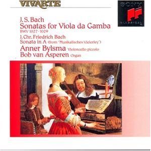 [중고] Anner Bylsma, Bob Van Asperen / Bach : Viola da gamba and Cembalo Sonatas BWV 1027-1029 (수입/sk45945)
