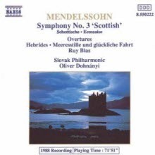 [중고] Oliver Dohnanyi / Mendelssohn: Symphony No. 3  &quot;Scottish&quot; : Hebrides, Meerstille und gluckliche Fahrt &amp; Ruy Blas Overtures (수입/8550222)