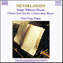 [중고] Peter Nagy / Mendelssohn : Songs Without Words (수입/8550316)