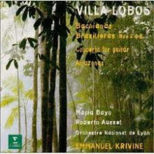 [중고] Emmanuel Krivine / Villa-Lobos : Bachianas Brasileiras No.2 &amp; 5, Guitar Concerto (수입/0630107042)