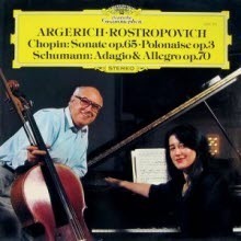 [중고] Mstislav Rostropovitch, Martha Argerich / Chopin/Schumann - Cello Sonata/Adagio and Allegro op.70 (dg1784)