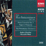 [중고] Andrei Gavrilov, Riccardo Muti / Rachmaninov : Piano Concerto No.2, Rhapsody On A Theme By Paganini (수입/724356982925)