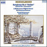 [중고] Anthony Bramall / Mendelssohn : Symphony No.4 &#039;Italian&#039;, A Midsummer Night&#039;s Dream - Highlights (수입/8550055)