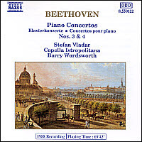 [중고] Stefan Vladar, Barry Wordsworth / Beethoven : Piano Concerto No.3 Op.37, No.4 Op.58 (수입/8550122)
