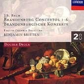 Neville Marriner, Benjamin Britten / J.S. Bach : Brandenburg Concertos Nos.1-6 BWV1046 - 1051 (미개봉/2CD/dd338)