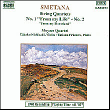 [중고] Takako Nishizaki, Tatjana Franova / Smetana : String Quartet No.1 &#039;From My Life&#039;, No.2, &#039;From My Homeland&#039; (수입/8550379)