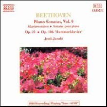 [중고] Jeno Jando / Beethoven: Piano Sonatas, Vol.9 (수입/8550234)