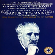 [중고] Arturo Toscanini / Beethoven : Symphony N.9 In D Minor Op.125, Choral Fantasy Op.80 (수입/ab78524)