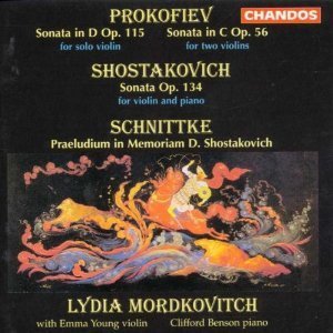 [중고] Lydia Mordkovitch / Shostakovich: Sonata Op. 134, for Violin &amp; Piano etc. (수입/chan8988)