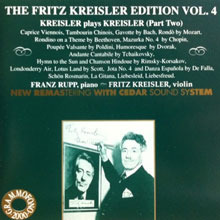 [중고] Fritz Kreisler / Fritz Kreisler Edition Vol.4 (plays Kreisler/수입/ab78645)