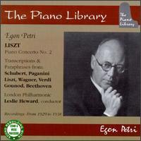 Egon Petri / Liszt : Piano Concerto, etc (수입/미개봉/pl222)