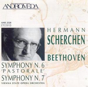 [중고] Hermann Scherchen / Beethoven : Symphonies 6 &amp; 7 (수입/anr2520)