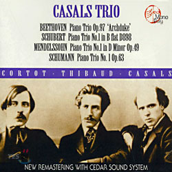 [중고] Casals Trio / Beethoven, Schumann, Schubert, Mendelssohn: Piano Trios (2CD/아웃케이스/스티커부착/gi20059)