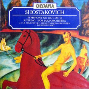 [중고] Gennadi Rozhdestvensky / Shostakovich : Symphony No.4, Suite No.1 For Jazz Band Op.38 (수입/ocd156)