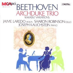 [중고] Jaime Laredo, Sharon Robisnson, Joseph Kalichstein / Beethoven: Archduke Trio; Kakadu Variations (수입/mcad25193)