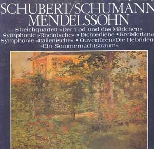 [중고] [LP] V.A. / The Classic Library Of The Great Masters (Schubert/Schumann/Mendelssohn) 세계명곡대전집 (하드박스/6LP/srbk0159~0164)