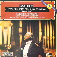 Maurice Abravanel / Mahler: Symphony No.2 (미개봉/oovc5017)