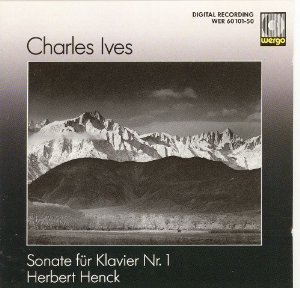 Charles Ives / Piano Sonata No. 1 - Herbert Henck (수입/미개봉/wer6010150)