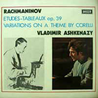 [중고] [LP] Vladimir Ashkenazy / Rachmaninoff : Etudes - Tableaux op. 39, Variations On A Theme by Corelli (sel0203)