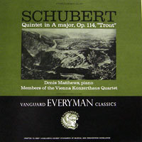 [중고] [LP] Denis Matthews / Schubert : Quintet A major, Op.114 &quot;Trout&quot; (수입/SRV-151SD)