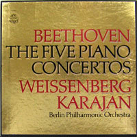 [중고] [LP] Weissenberg Karajan - Berlin Philharmonic Orch. / Beethoven: The Five Piano Concertos (4LP, 수입, SD-3854) - SW57