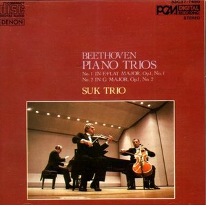 [중고] Suk Trio / Beethoven Piano Trios Nos. 1 &amp; 2 (일본수입/33c377490)