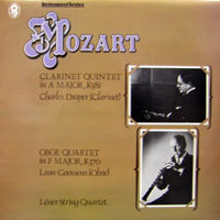 [중고] [LP] Leon Goossens, Charles Draper - Lener String Quartet / Clarinet Quitet in A Major K581, Oboe Quatet in F Major K.370 (수입/SH318)