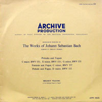 [중고] [LP] Helmut Walcha - At the Schnitger Organ of Cappell / Bach: Perlude and Fugues, Fantasia and Fugue (수입/APM14505)
