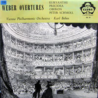 [중고] [LP] Karl Bohm-Vienna Phillharmonic Orch. / Weber : Overtures (Euryanthe, Preciosa, Oberon, Peter Schmoll) (수입/ACL28)
