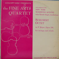 [중고] [LP] The Fine Arts Quartet &amp; New York Woodwind Quintet / Schubert : Octet (수입/m1220) - sr80