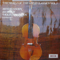 [중고] [LP] Ruggiero Ricci / Mendelssohm and Bruch : Violin Concertos - The World Of The Great Classics Vol.3 (수입/spa88) - sr85