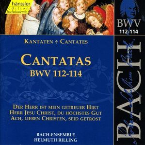 [중고] Helmuth Rilling / Bach: Cantatas, BWV 112-114 (수입/cd92036)