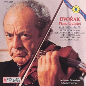 Alexander Schneider / Dvorak : Piano Quintet in A major, Op.81 (미개봉/oovc5028)
