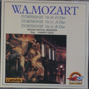 [중고] Alberto Lizzio / Mozart : Symphonie Nr.30, 21, 33 (srk5003)