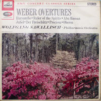 [중고] [LP] Wolfgang Sawallisch / Weber : Overtures (수입/30038)