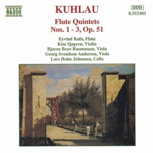 [중고] Kim Sjogren / Friedrich Kuhlau : Flute Quintets Nos.1-3, Op.51 (수입/8553303)