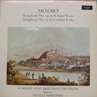 [중고] [LP] Neville Marriner / Mozart : Symphonies 25 &amp; 29 (수입/zrg706)