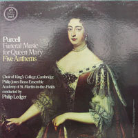 [중고] [LP] Philip Ledger / Purcell : Funeral Music for Queen Mary &amp; Five Anthems (수입/s37282)
