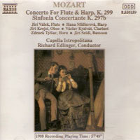 [중고] Richard Edlinger / Mozart : Concerto For Flute Harp &amp; Orchestra (수입/8550159)