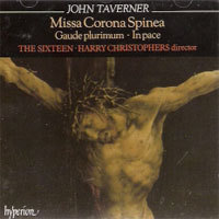 [중고] Harry Christohers / Taverner : Missa Corona Spinea (수입/cda66360)